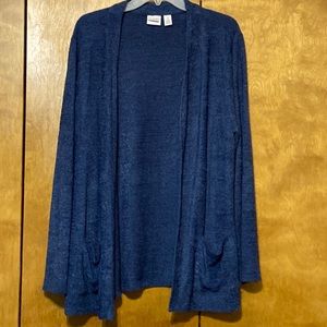 Weekends By Chicos Super Soft Cardigan with Pockets.  Large (Size 3)